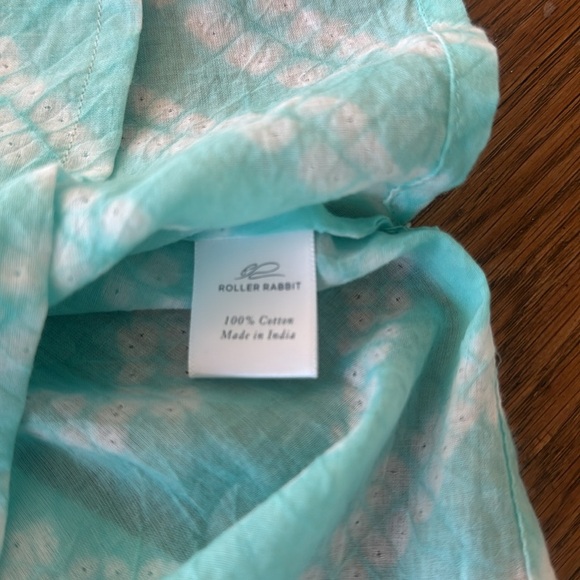 Roller Rabbit Cotton Embroidered Swim Cover-Up Tunic - Picture 7 of 7